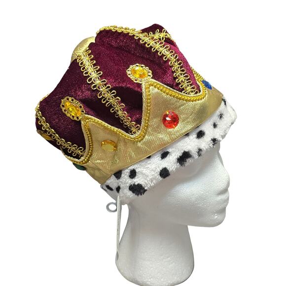 Suit Yourself Majesty King Multicolored Crown Halloween Costume Medieval Hat New - Picture 2 of 13